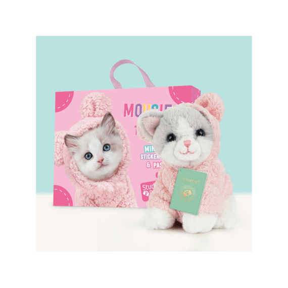 Studio Pets Mini Pluche Ragdoll Kitten Mousie 8cm