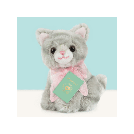Studio Pets Mini Pluche Britse Korthaar Kitten Bella 8cm