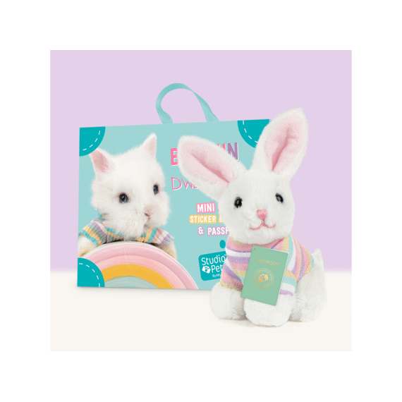Studio Pets Mini Pluche Mini Konijn Bubbun 8cm
