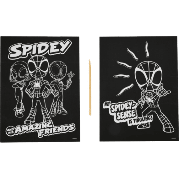 Spidey Scratch Art