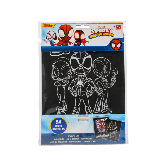 Spidey Scratch Art