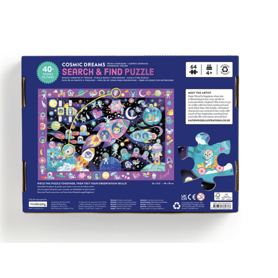 Mudpuppy Puzzel Scratch And Sniff 60st Eenhoorn Dromen