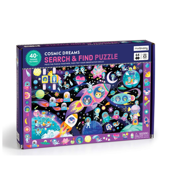 Mudpuppy Puzzel Scratch And Sniff 60st Eenhoorn Dromen