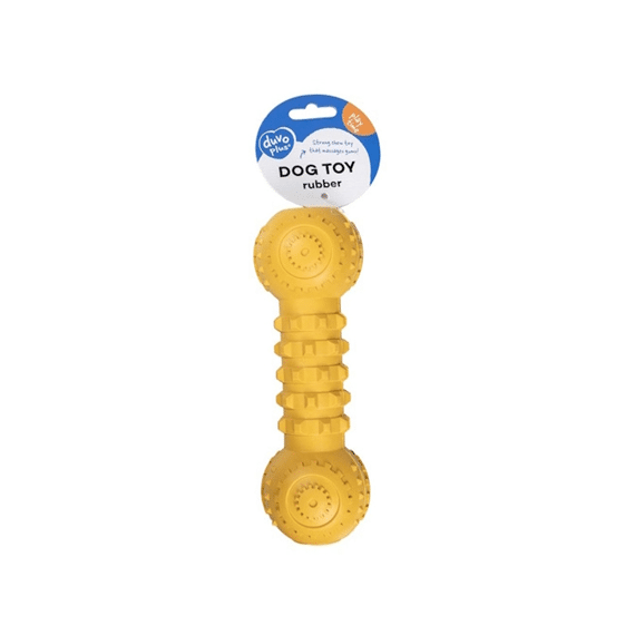 Kauwspeeltje Griplay Dumbbell 20x7x7cm Geel