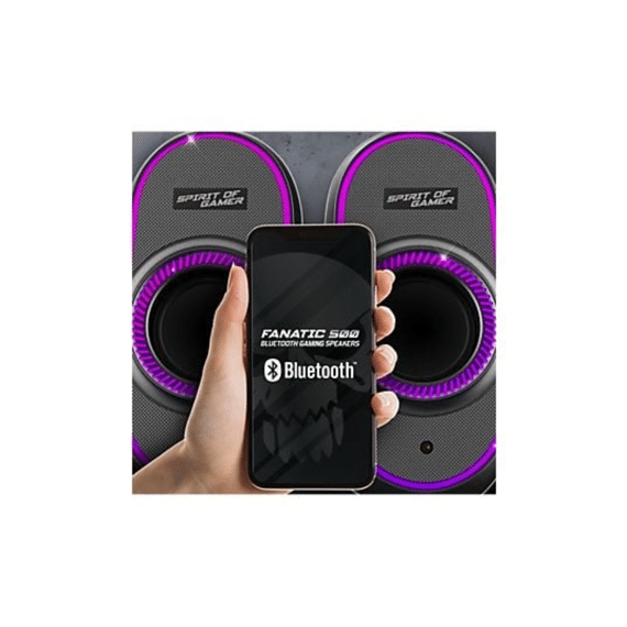 Spirit Of Gamer Bluetooth Speaker Pc Fanatic 500 Stereo Sound Rgb Zwart