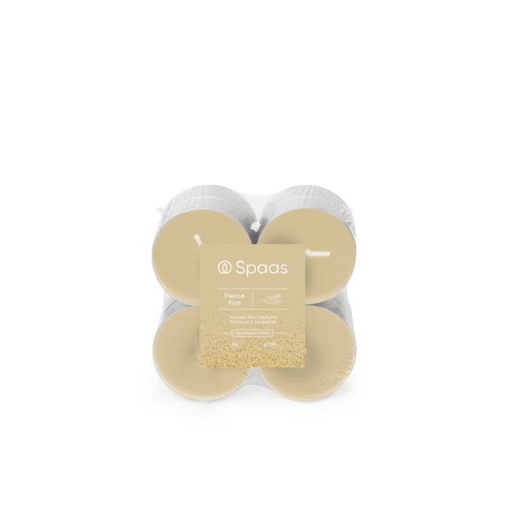 Spaas Maxi Geurtheelichten 10u X8 - Fierce Fire