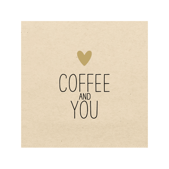 Ppd Servetten 33cm 20stuks Eco Coffee + You