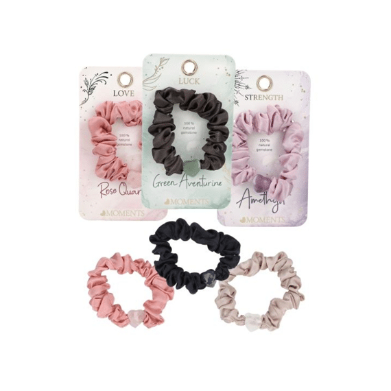 Heart Moments Scrunchies Met Edelstenen Assortiment