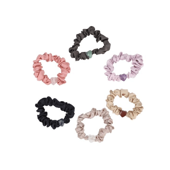 Heart Moments Scrunchies Met Edelstenen Assortiment