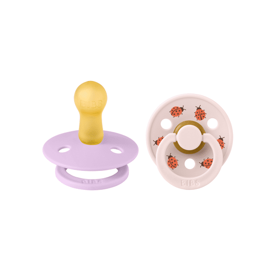 Bibs Fopspeen T2 6-18m Studio Duo Garden Lady Violet/petal