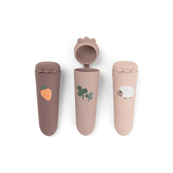 Done By Deer Silicone Ice Pops 3-pack Tiny Farm Powder