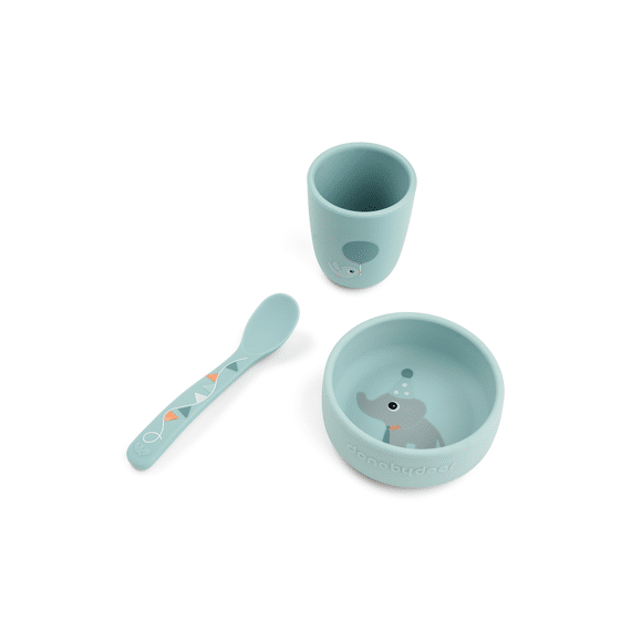 Done By Deer Stick&stay First Meal Set Celebration Blue