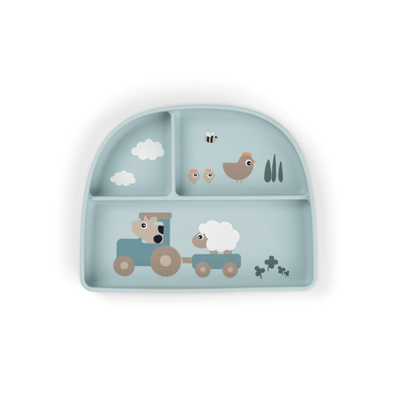 Done By Deer Stick&stay Bord Met Verdeelvakjes Tiny Farm Blue