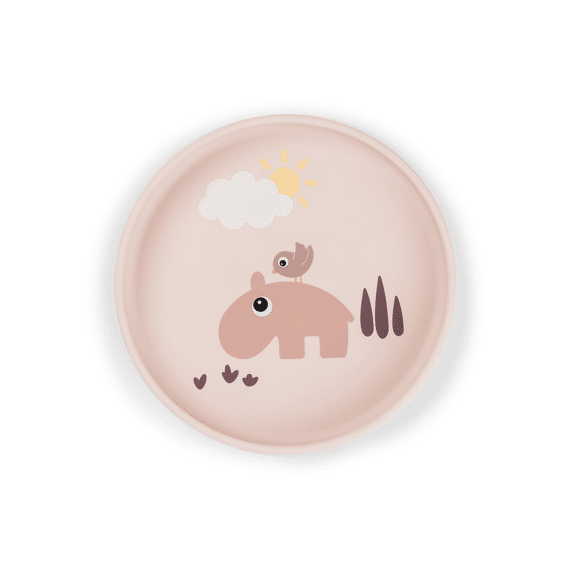 Done By Deer Silicone Stick&stay Plate Playground Powder