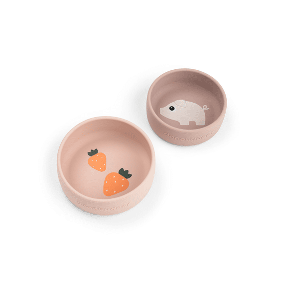Done By Deer Silicone Bowl Set 2 Pcs Pigee Powder