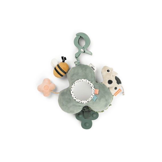 Done By Deer Activity Mirror W/clip Tiny Farm Green