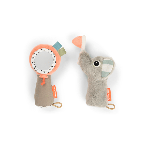 Done By Deer Sensorische Rammelaar Spiegel Set Celebration Colour Mix