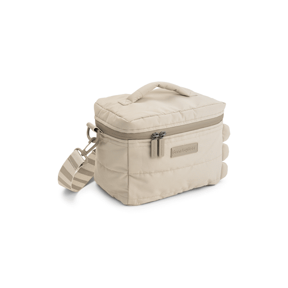 Done By Deer Quilted Insulated Bag Croco Sand