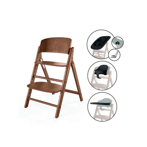 Cybex Click&fold Eetstoel 4in1 Set All Naturel Dark
