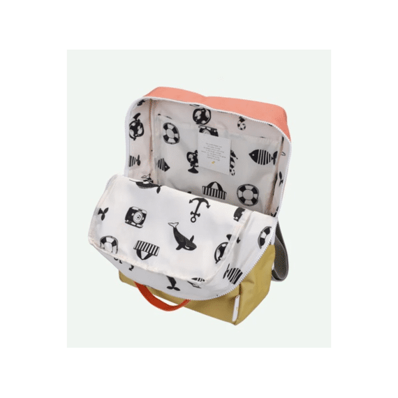 Sticky Lemon Rugzak Large Wonders Colourblocking Coral Pink/red Green