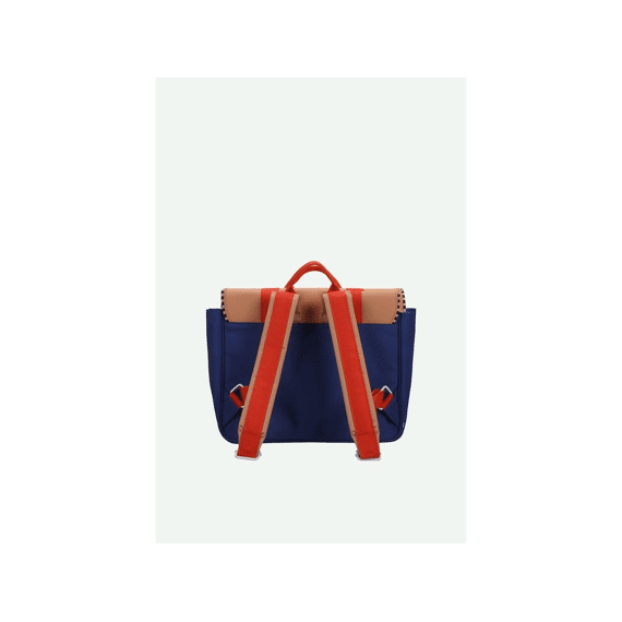 Sticky Lemon Schooltas Wonders Jane Beige/ned Blue