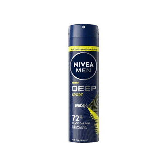 Nivea Men Deodorant Spray Deep Sport Black Carbon 150ml