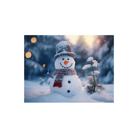 Finesse Placemat Pp Bedrukt 28,5x43,5cm Mr. Snowman