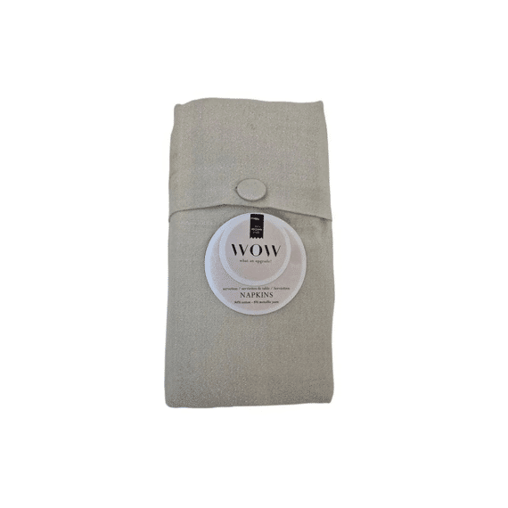 Finesse Wow Servet 45x45cm 6stuks Glow Greige