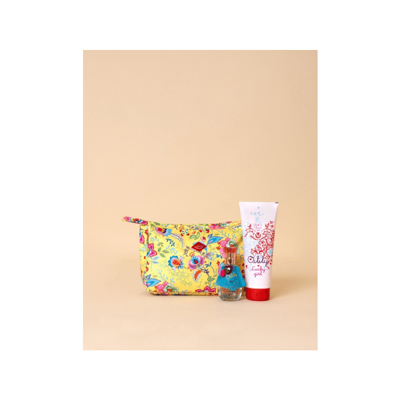 Oilily Lucky Girl Eau De Toilette 30ml + Bdg 250ml + Make Up Purse Yellow Set