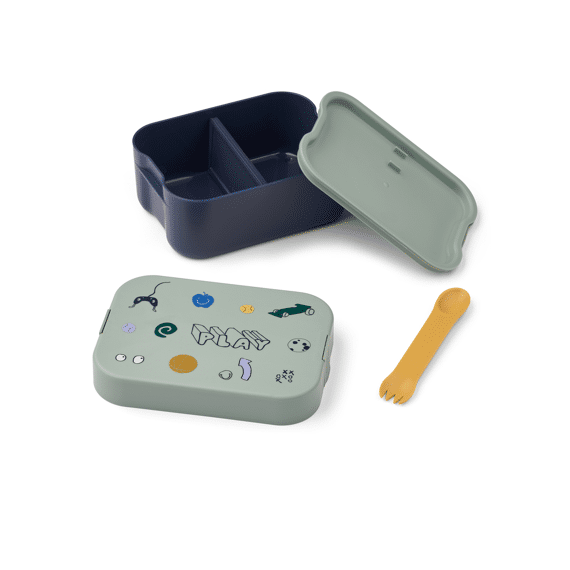 Liewood Lunchbox Kamil Play / Dusty Peppermint