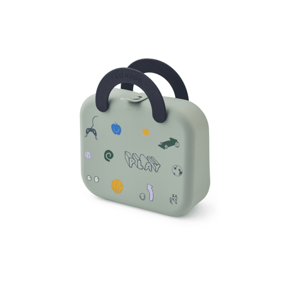 Liewood Lunchbox Foldable Elara Play / Dusty Peppermint