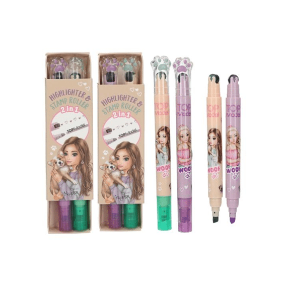 Topmodel Tekstmarker En Stempelrol Assortiment