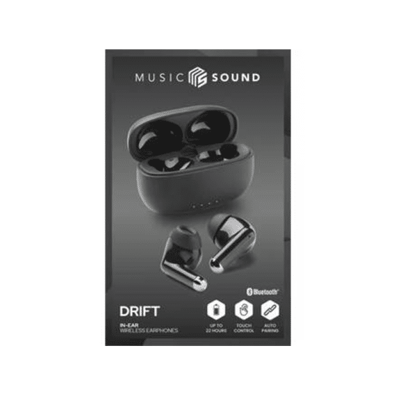 Cellularline Music Sound Drift In-ear Hoofdtelefoon Zwart