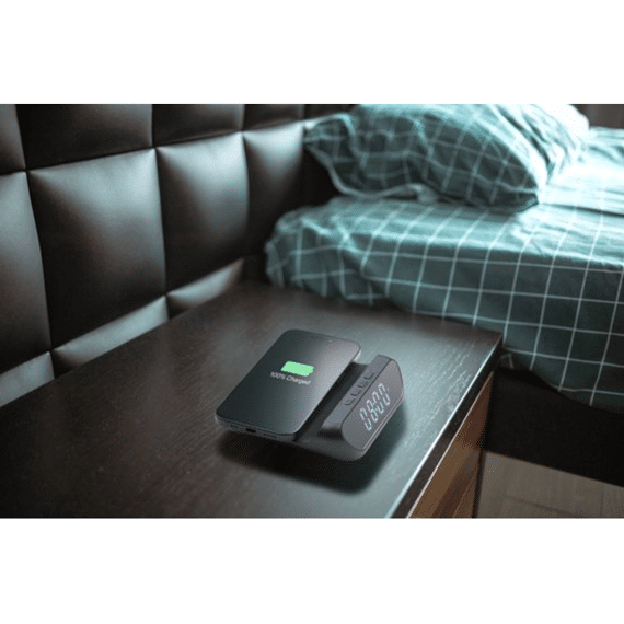 Cellularline Alarmklok Met Draadloze Laadfunctie Zwart