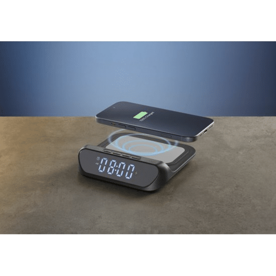 Cellularline Alarmklok Met Draadloze Laadfunctie Zwart