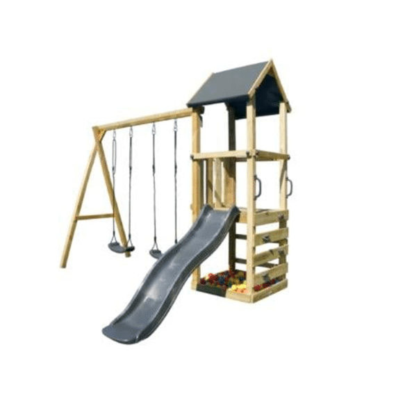 Bnb Woods Schommel Zoja Met Toren En Glijbaan Antraciet