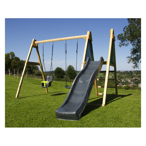 Bnb Woods Schommel Maria Met Glijbaan Antraciet