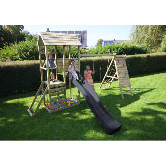 Bnb Woods Schommel Louna Met Toren En Glijbaan Antraciet