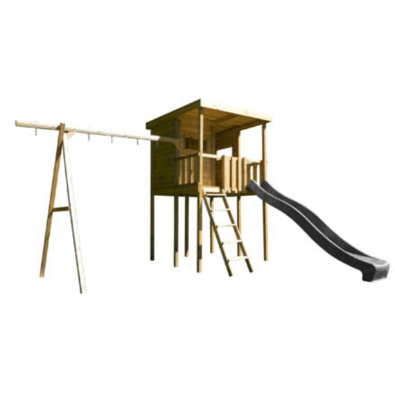 Bnb Woods Schommel Met Speelhuis Victoria En Glijbaan Antraciet