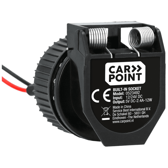 Carpoint Inbouwcontactdoos Usb-a + Usb-c 12/24v