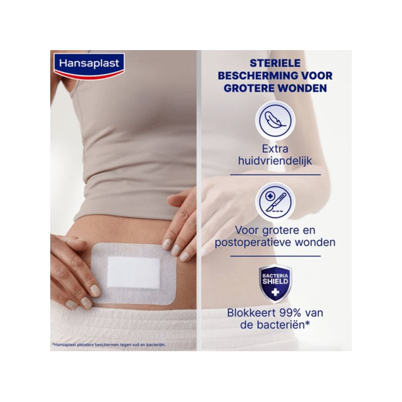 Hansaplast Sensitive Xxl 8x10cm 5 Strips