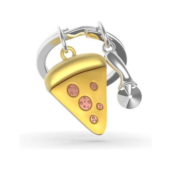 Metalmorphose Sleutelhanger Pizza