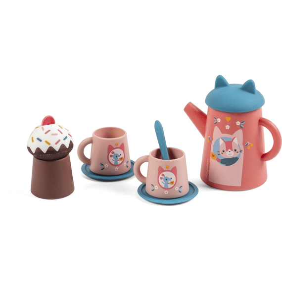 Lilliputiens Badspeelgoed Theeset In Silicone