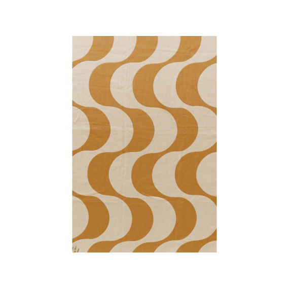 Dutch Decor Plaid Swirl 140x180 Cm Chai Tea