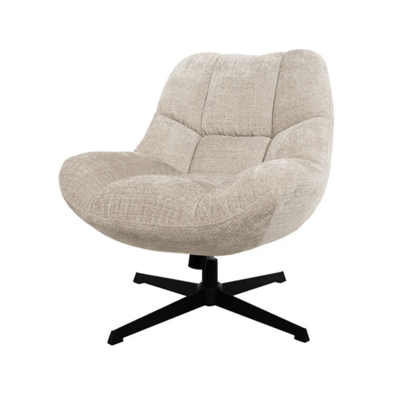 Chuck Draaifauteuil 360 + Rock System Cremona Naturel