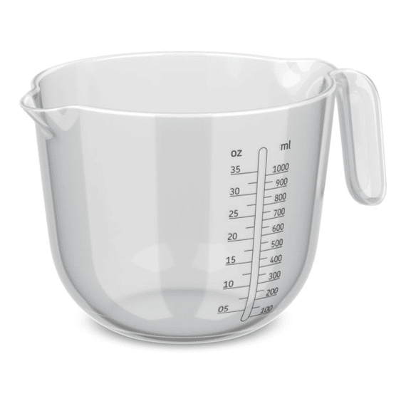 Mepal Glas Maatbeker Chef It 1000 Ml Met Deksel Transparant