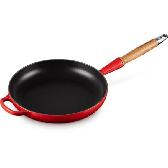 Le Creuset Signature Bakpan Met Houten Handvat 24cm Kersenrood