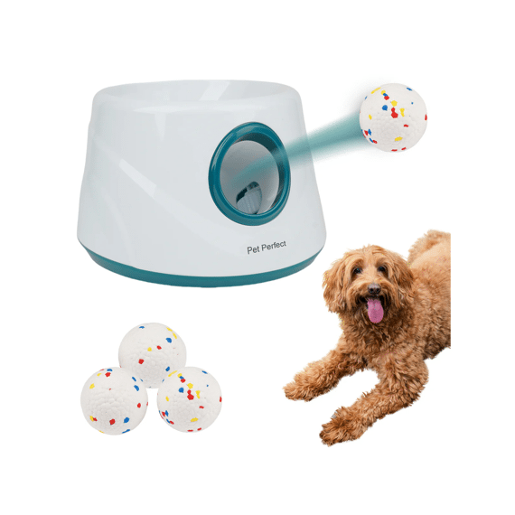 Pet Perfect Automatische Ballenwerper - Blauw - S