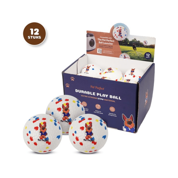 Pet Perfect Etpu Ballen - 65 Mm - 12 Stuks (bw Xl)