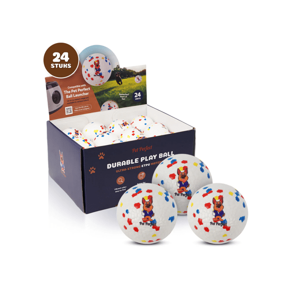 Pet Perfect Etpu Ballen - 65 Mm - 24 Stuks (bw Xl)